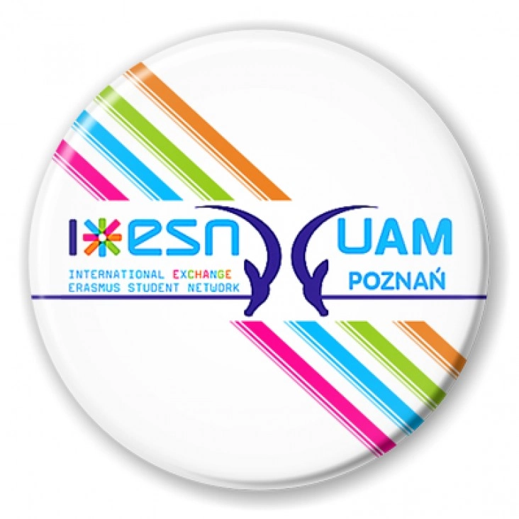 przypinka ESN UAM Poznań