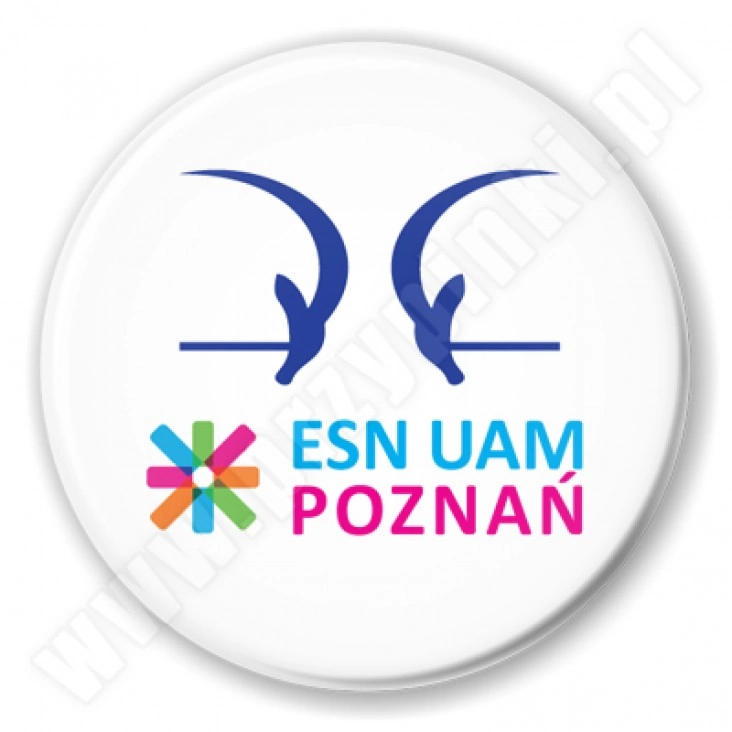 przypinka ESN UAM Poznań
