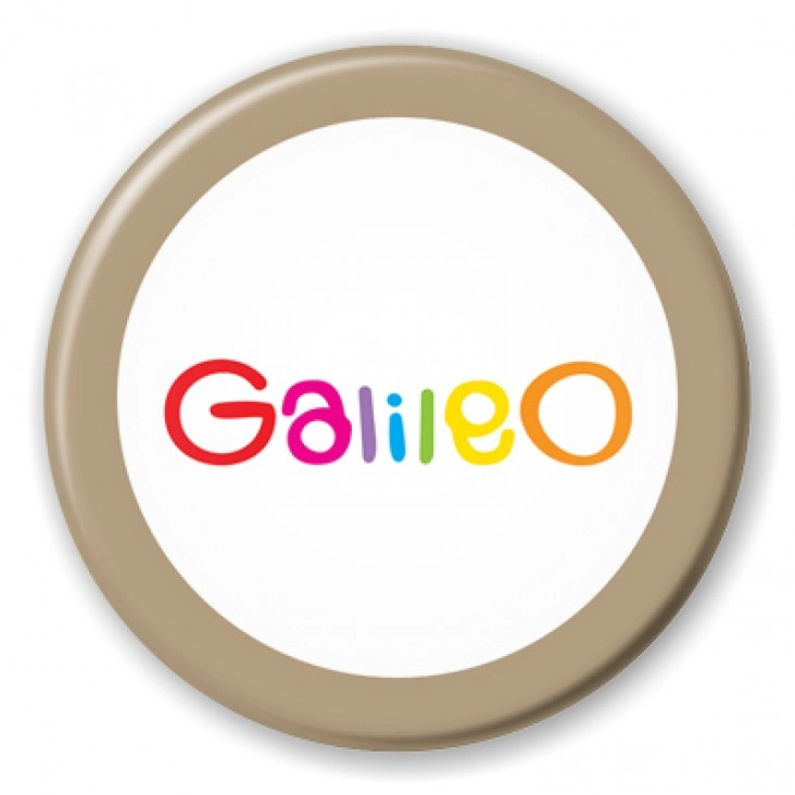 przypinka Galileo brązowy