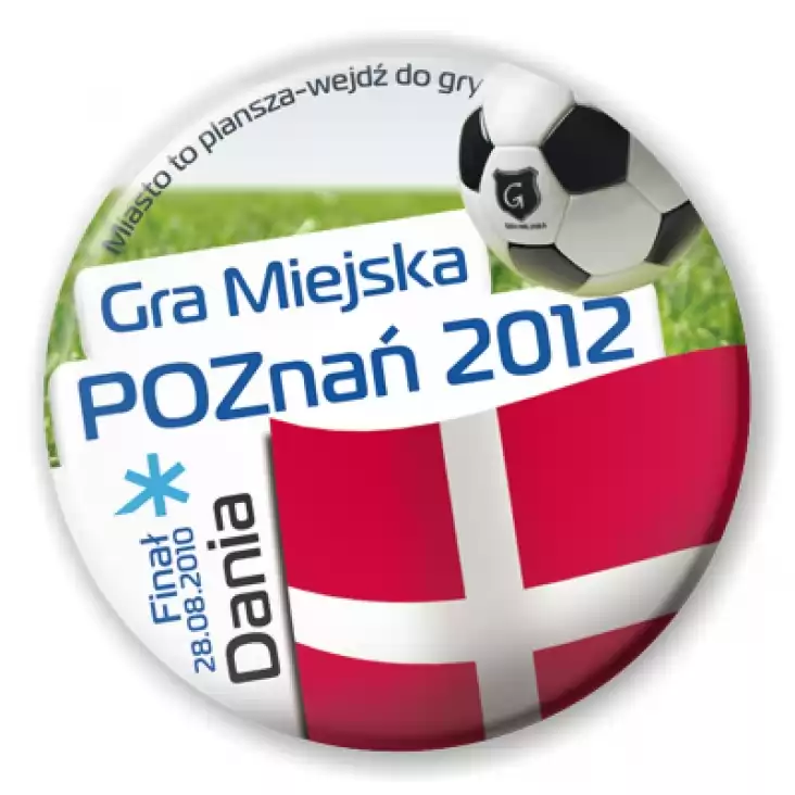 przypinka Gra Miejska - Poznań 2012 - Dania