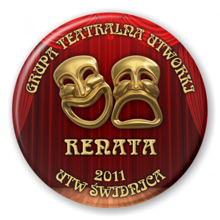 przypinka Grupa Teatralna Utworki