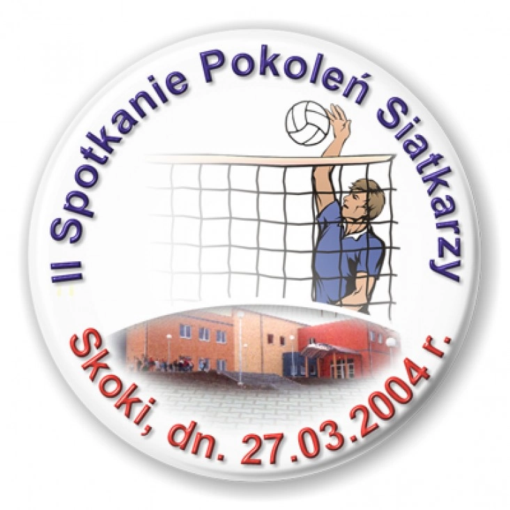 przypinka II Spotkanie Pokoleń Siatkarzy