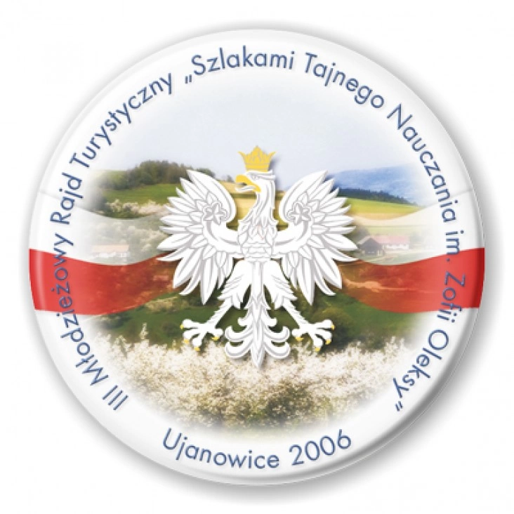 przypinka III Młodzieżowy Rajd Turystyczny - Ujanowice 2006