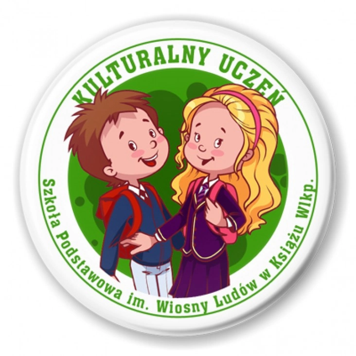 przypinka Kulturalny Uczeń