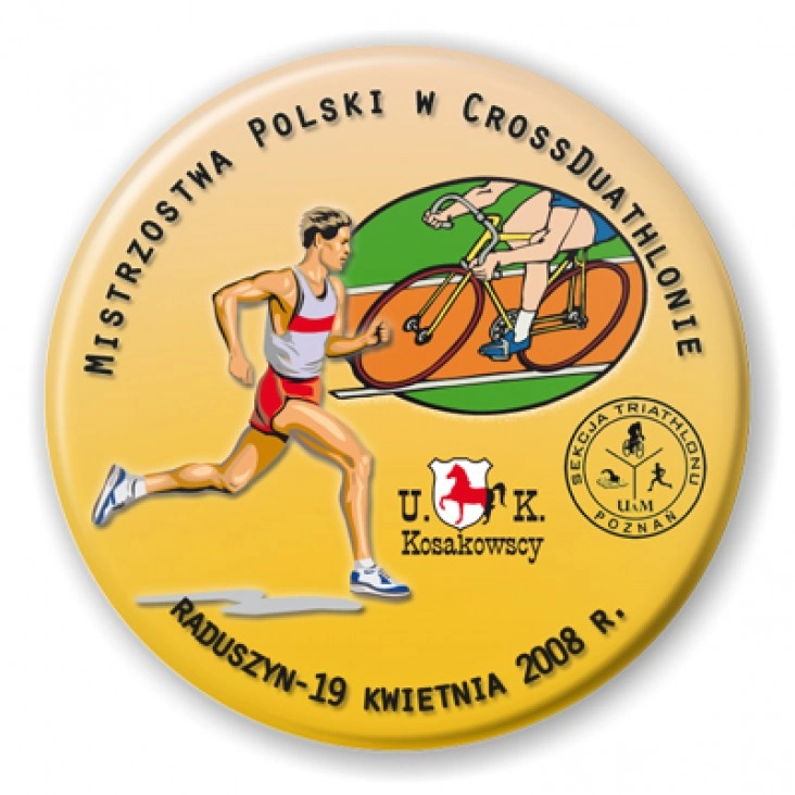 przypinka Mistrzostwa Polski w Cross Duathlonie