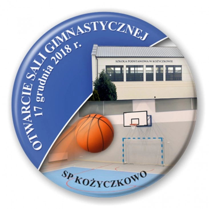 przypinka Otwarcie sali gimnastycznej