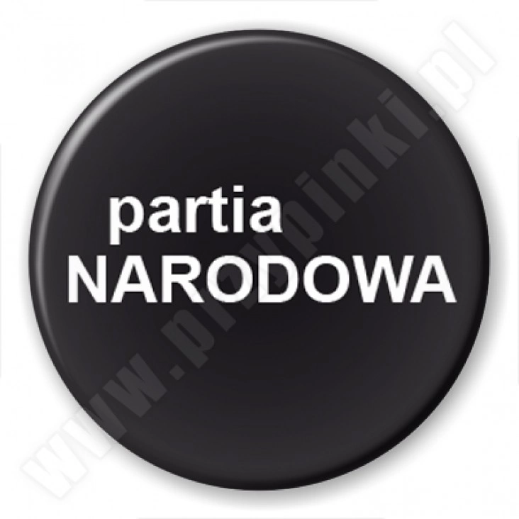 przypinka Partia narodowa