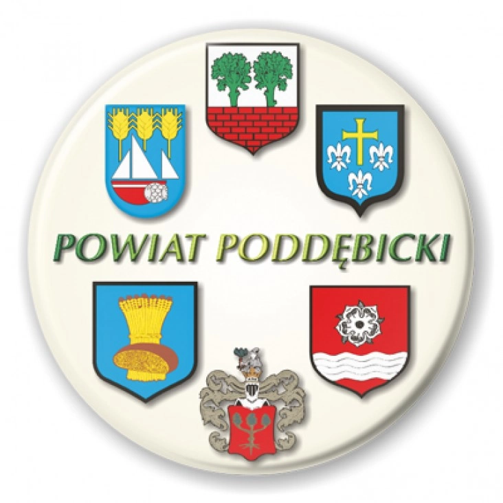 przypinka Powiat Poddębicki