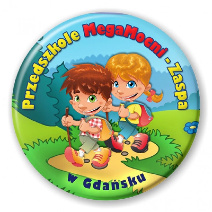 przypinka Przedszkole MegaMocni