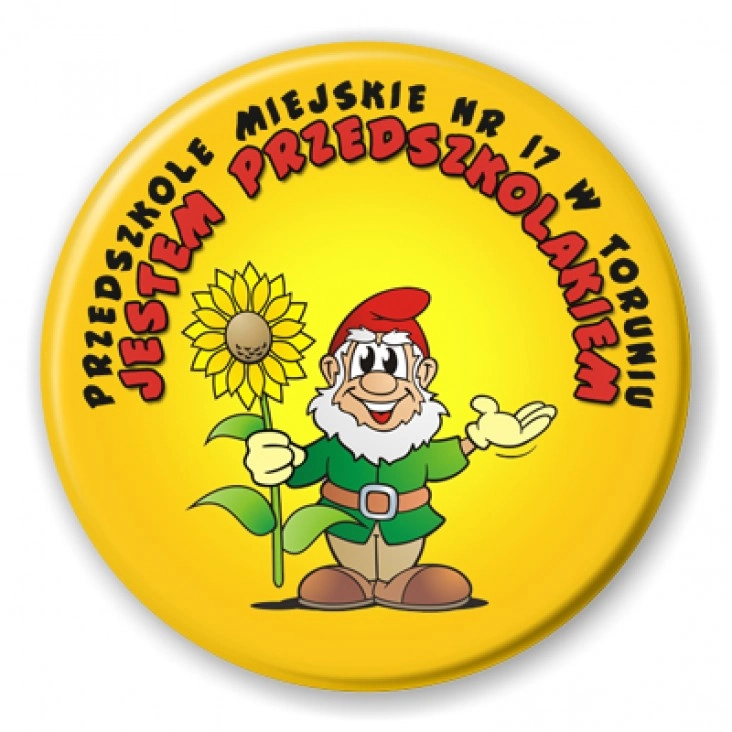 przypinka Przedszkole nr 17 w Toruniu