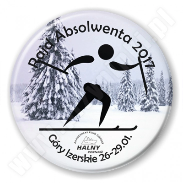 przypinka Rajd Absolwenta 2017