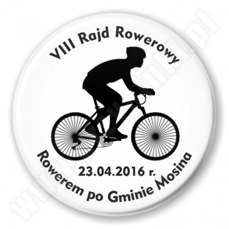 przypinka Rajd rowerowy Mosina