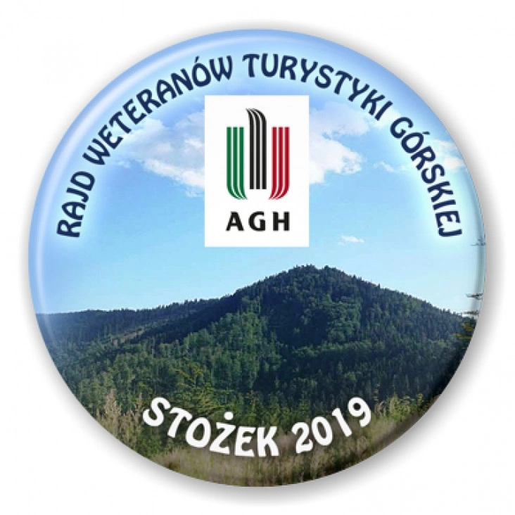 przypinka Rajd weteranów turystyki górskiej