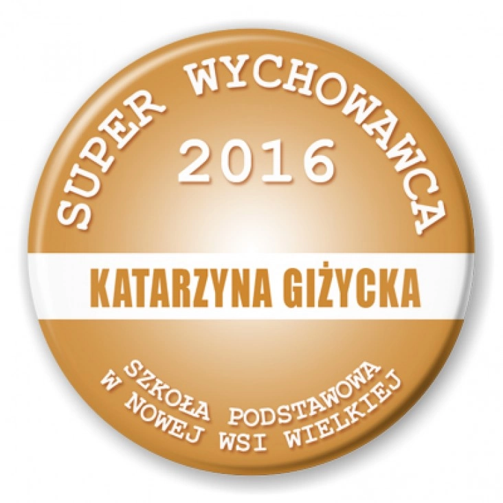 przypinka Super Wychowawca