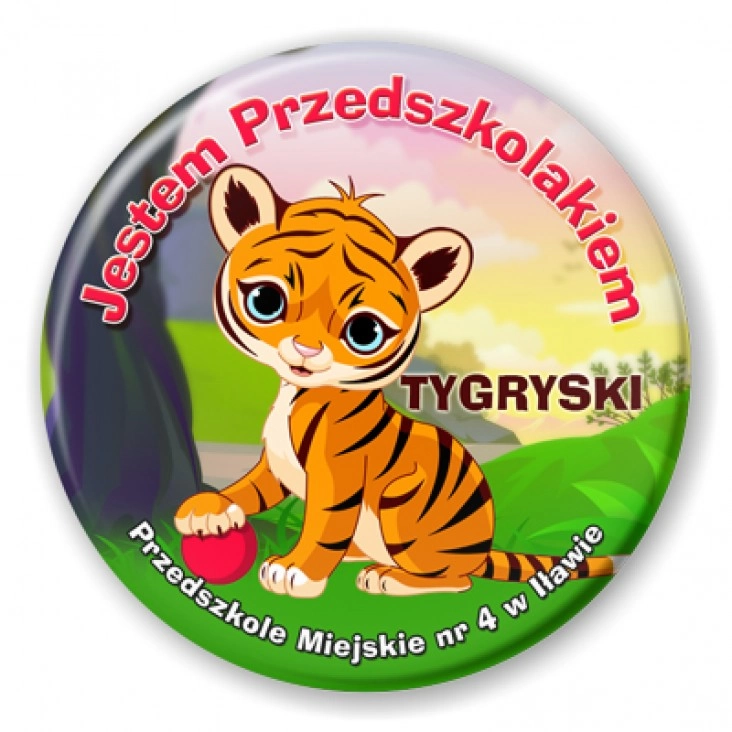 przypinka Tygryski