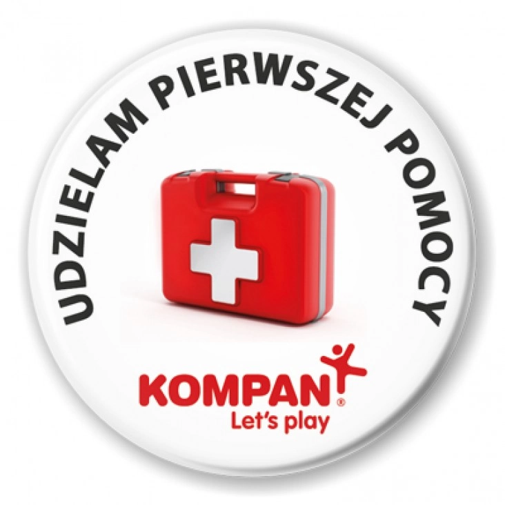 przypinka Udzielam pierwszej pomocy