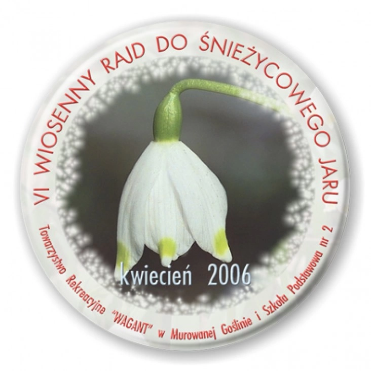przypinka VI Wiosenny Rajd Do Śnieżycowego Jaru 