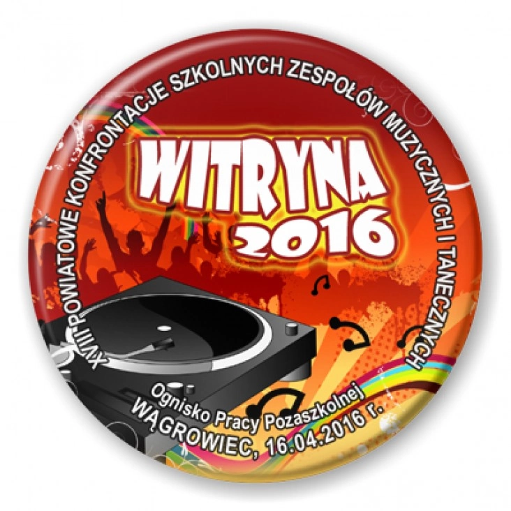 przypinka Witryna 2016