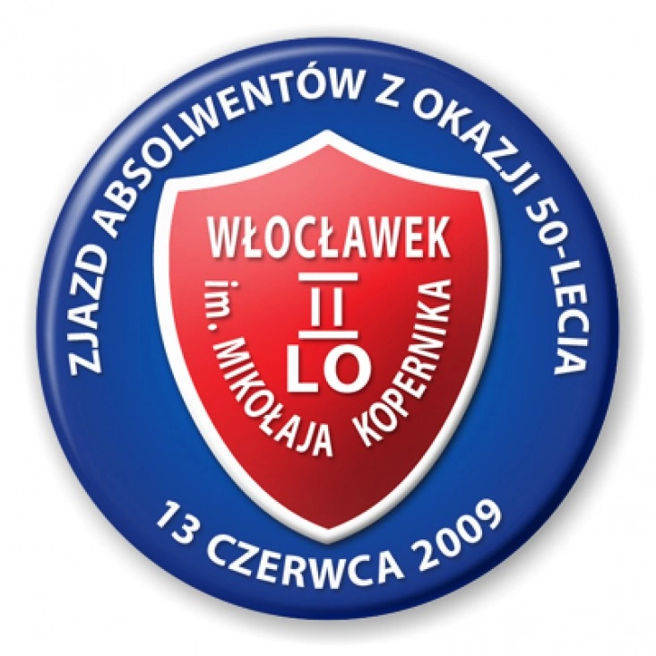 przypinka Włocławek II LO