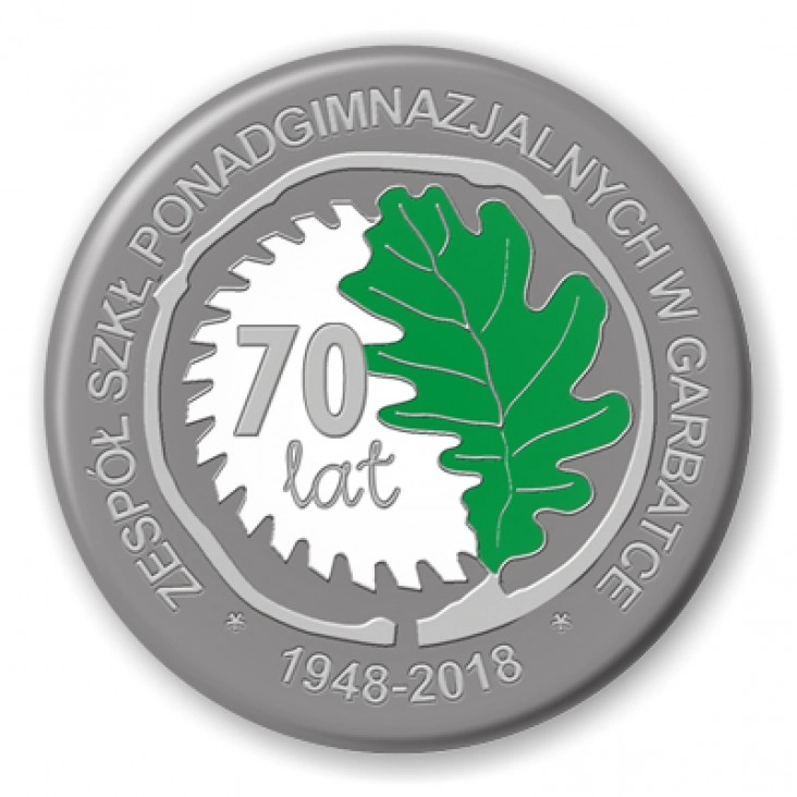 przypinka Zespół Szkół w Garbatce
