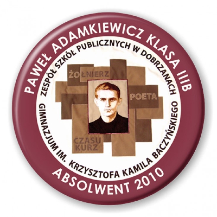 przypinka ZSP w Dobrzanach - Absolwent 2010