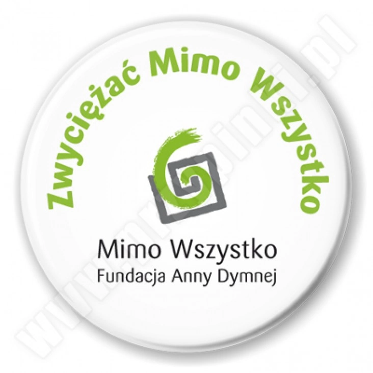 przypinka Zwyciężać Mimo Wszystko