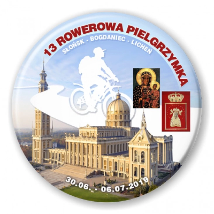 przypinka 13 Rowerowa Pielgrzymka 