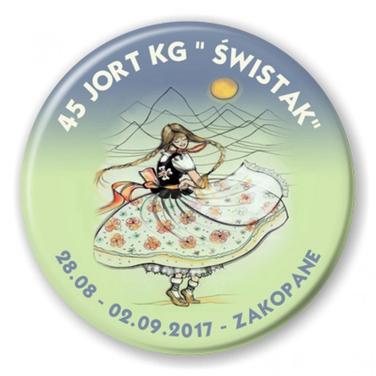 przypinka 45 JORT KG ŚWISTAK
