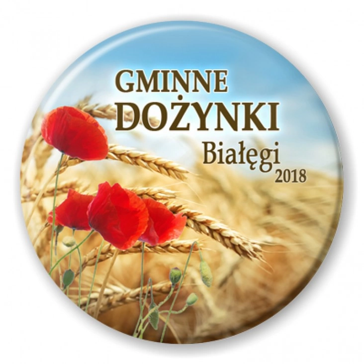 przypinka Dożynki Gminne Białęgi 2018