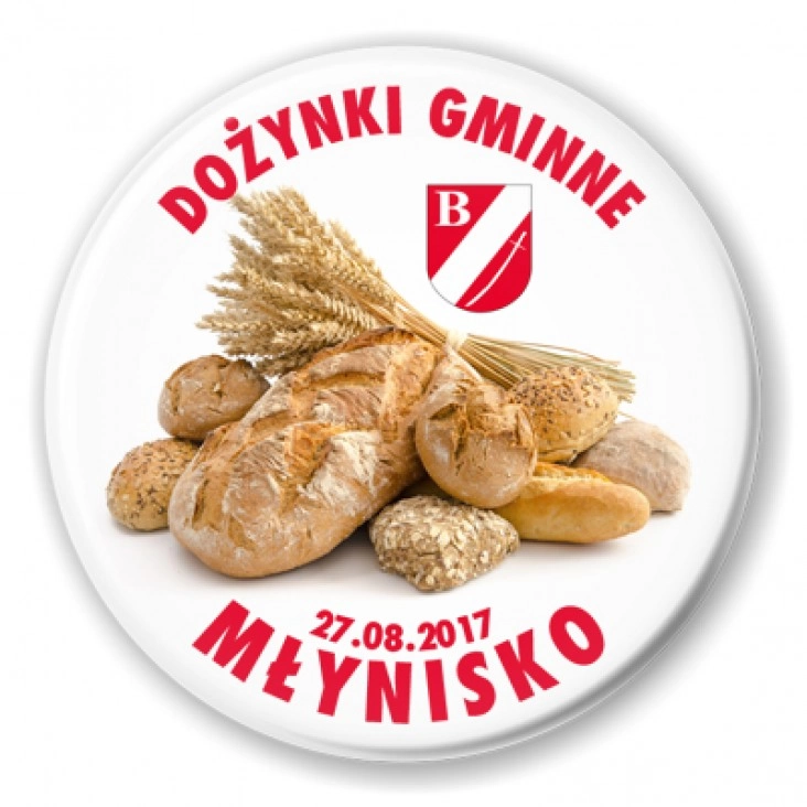 przypinka Dożynki Gminne Młynisko 2017