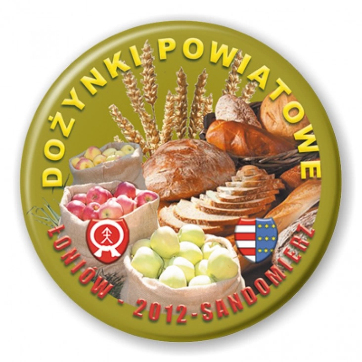 przypinka Dożynki Powiatowe - Łoniów 2012