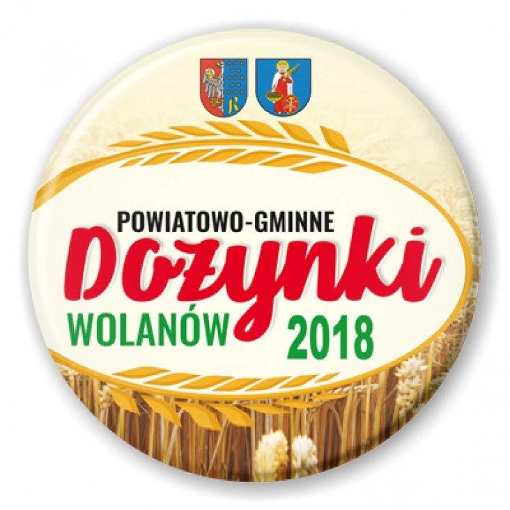 przypinka Dożynki Wolanów 2018