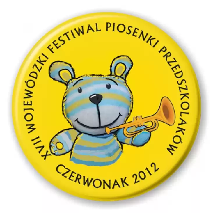 przypinka Festiwal Piosenki Przedszkolaków 2012 