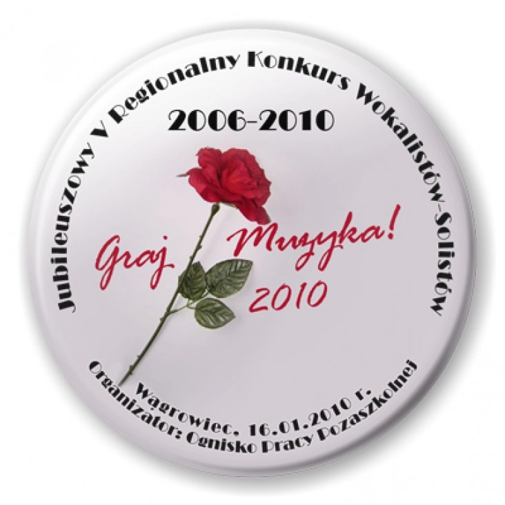 przypinka Graj Muzyka! 2010