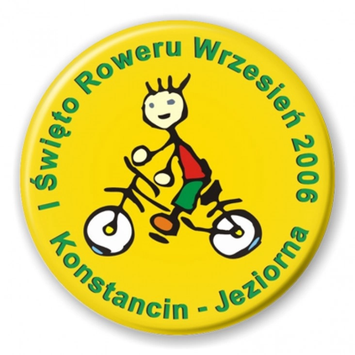 przypinka I Święto Roweru Wrzesień 2006