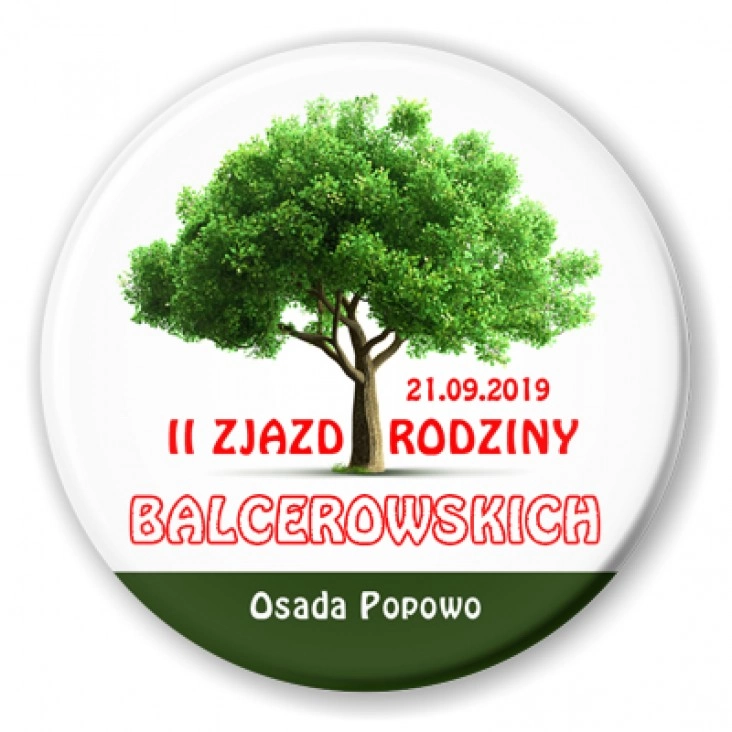 przypinka II Zjazd rodziny Balcerowskich