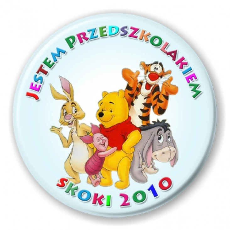 przypinka Jestem Przedszkolakiem - Skoki 2010