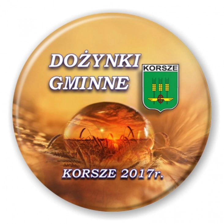 przypinka Korsze - Dożynki 2017