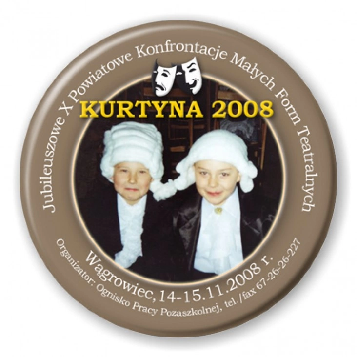 przypinka Kurtyna 2008