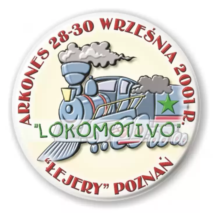 przypinka LOKOMOTIVO Łejery Poznań 2001