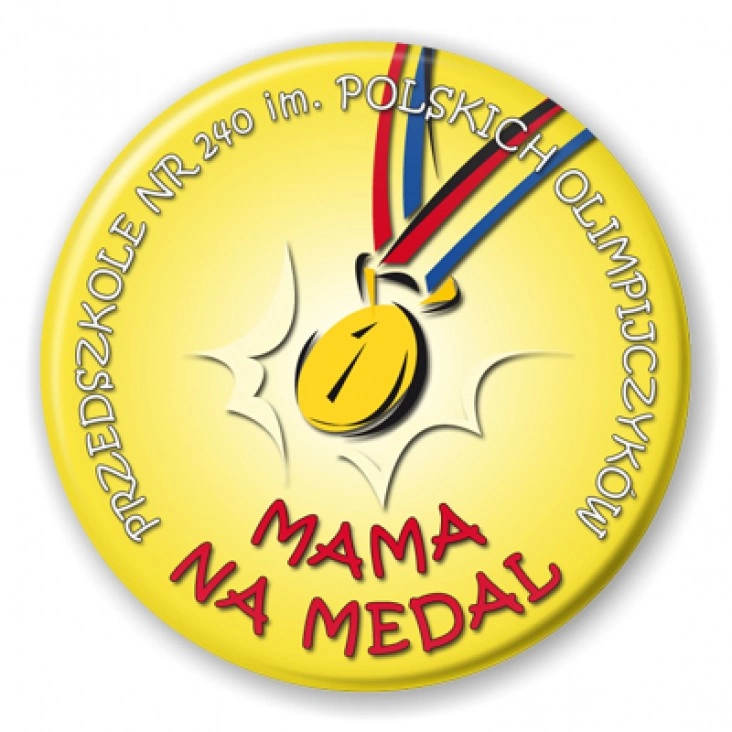 przypinka Mama na medal