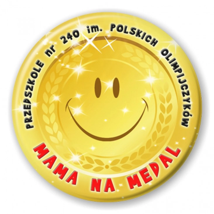 przypinka Mama na medal
