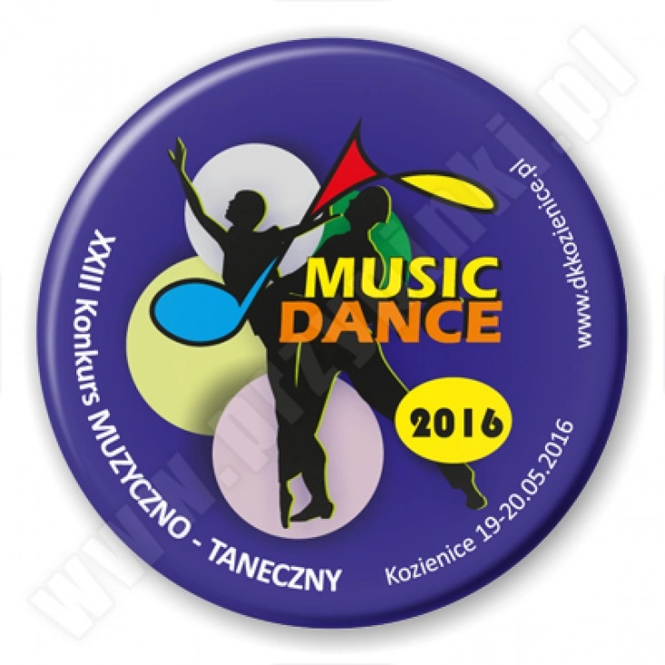 przypinka Music Dance 2016
