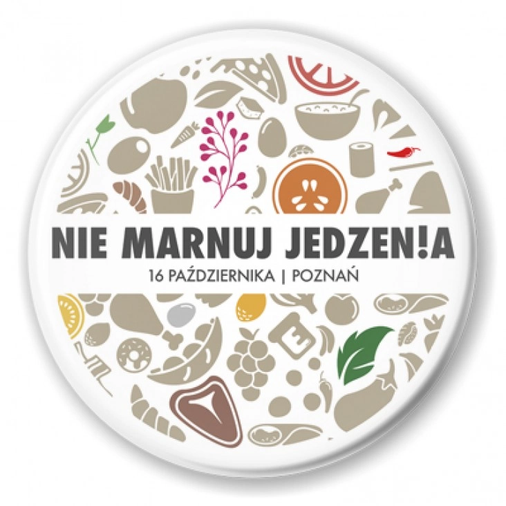 przypinka Nie marnuj jedzenia