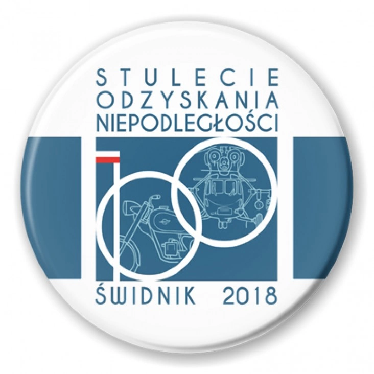 przypinka Niepodległość - Świdnik 2018