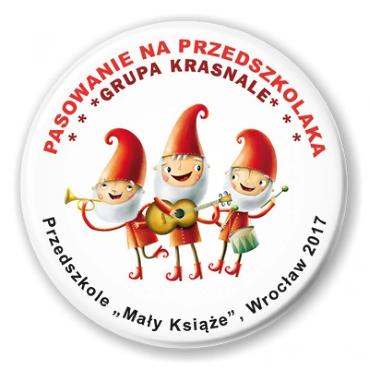 przypinka Pasowanie na przedszkolaka