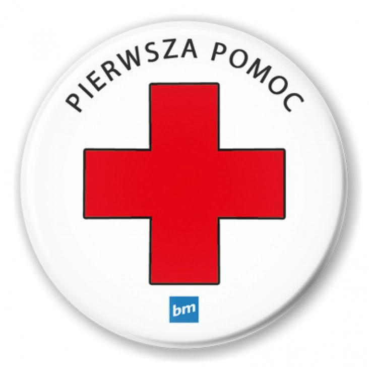 przypinka Pierwsza pomoc