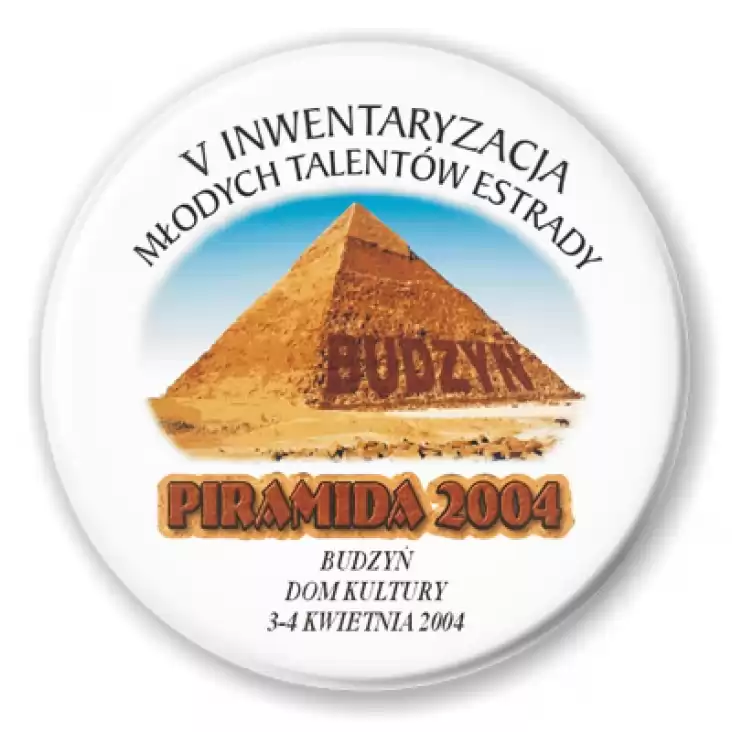 przypinka Piramida 2004 - Budzyń
