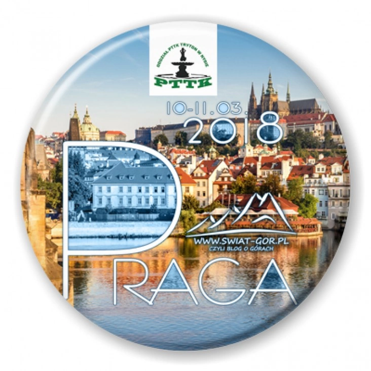 przypinka Praga