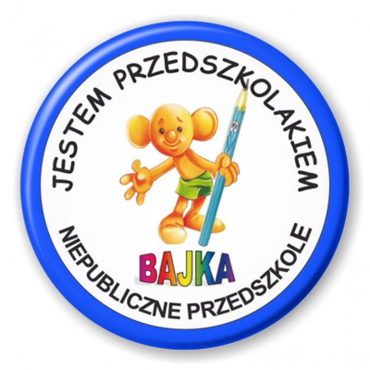przypinka Przedszkole Bajka - Plastuś